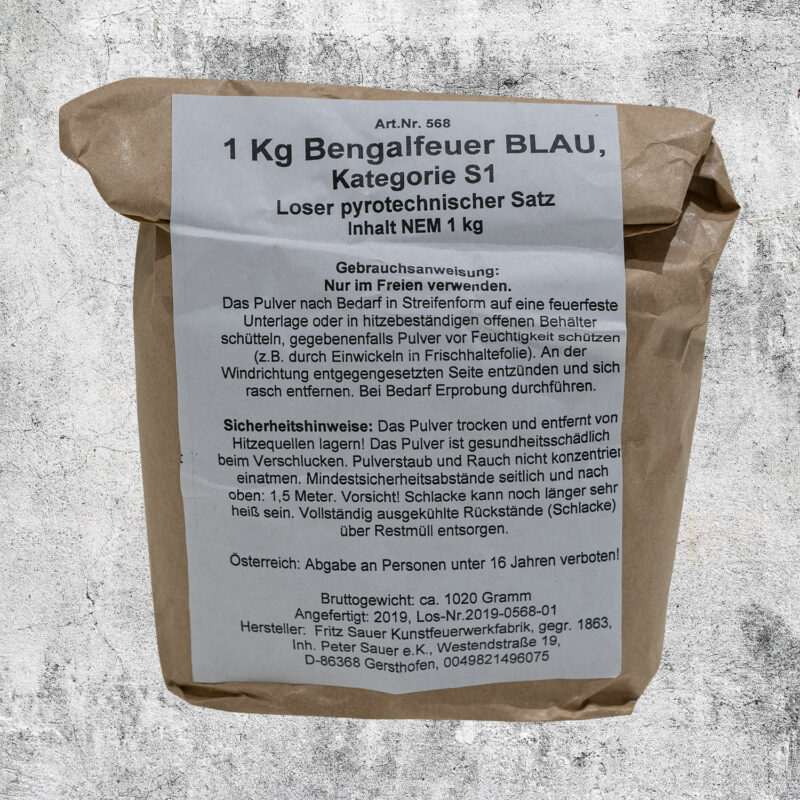 Bengalpulver blau