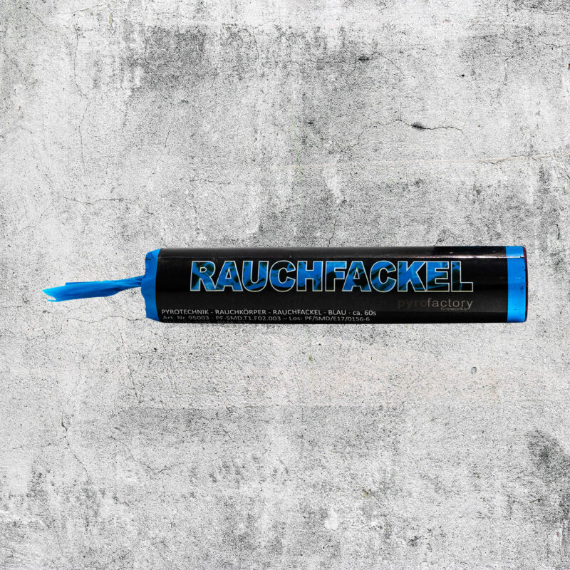 Rauchfackel blau